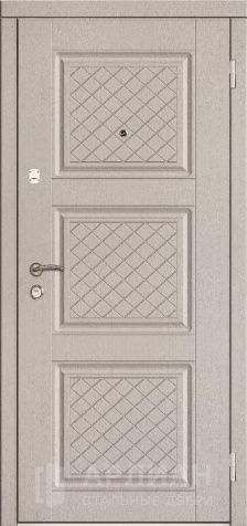 Фото «Стильная дверь с зеркалом и отделкой экодуб  №53»